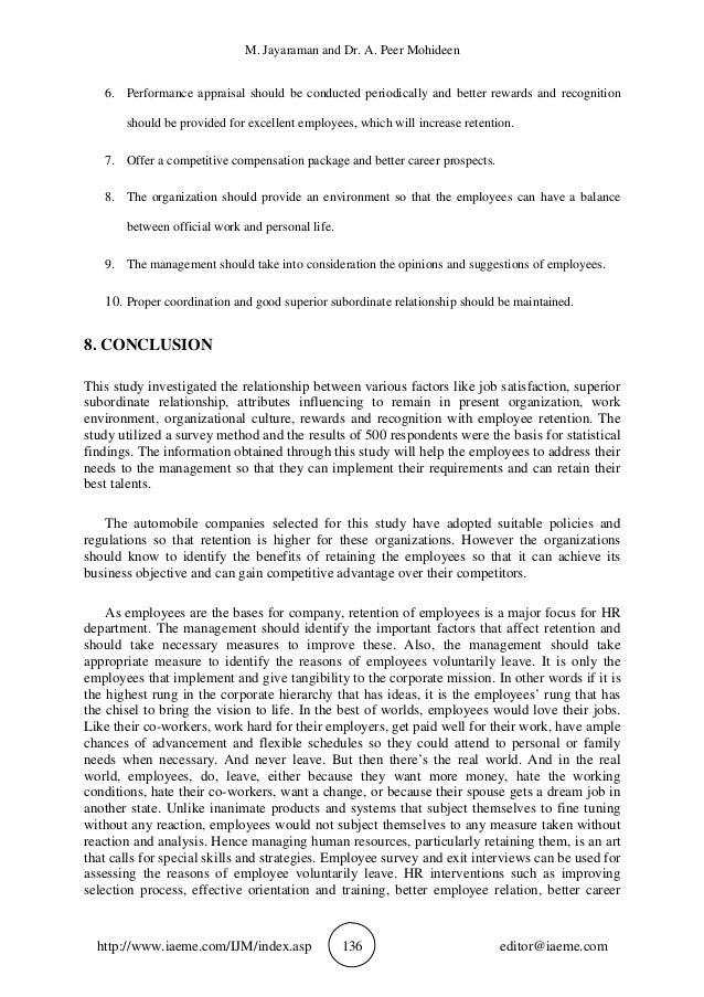 a study on employee retention Case study: whirlpool's diverse talent retention strategy answers are then calculated to measure that employee’s level of “retention risk. a study on employee retention Case study: whirlpool's diverse talent retention strategy answers are then calculated to measure that employee’s level of “retention risk.