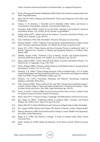 ETHNIC ASSERTIONS AND SOCIAL EXCLUSION IN NORTHEAST INDIA: AN ...