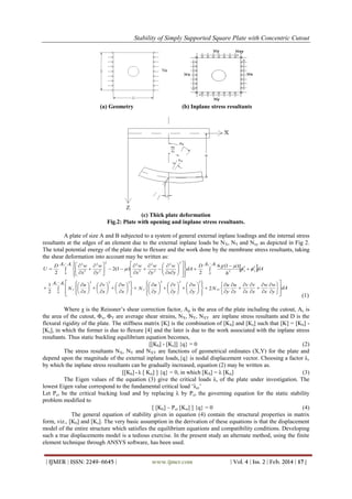 Stability of Simply Supported Square Plate with Concentric Cutout | PDF