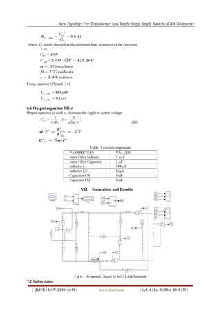 New Topology for Transformer less Single Stage -Single Switch AC/DC ...