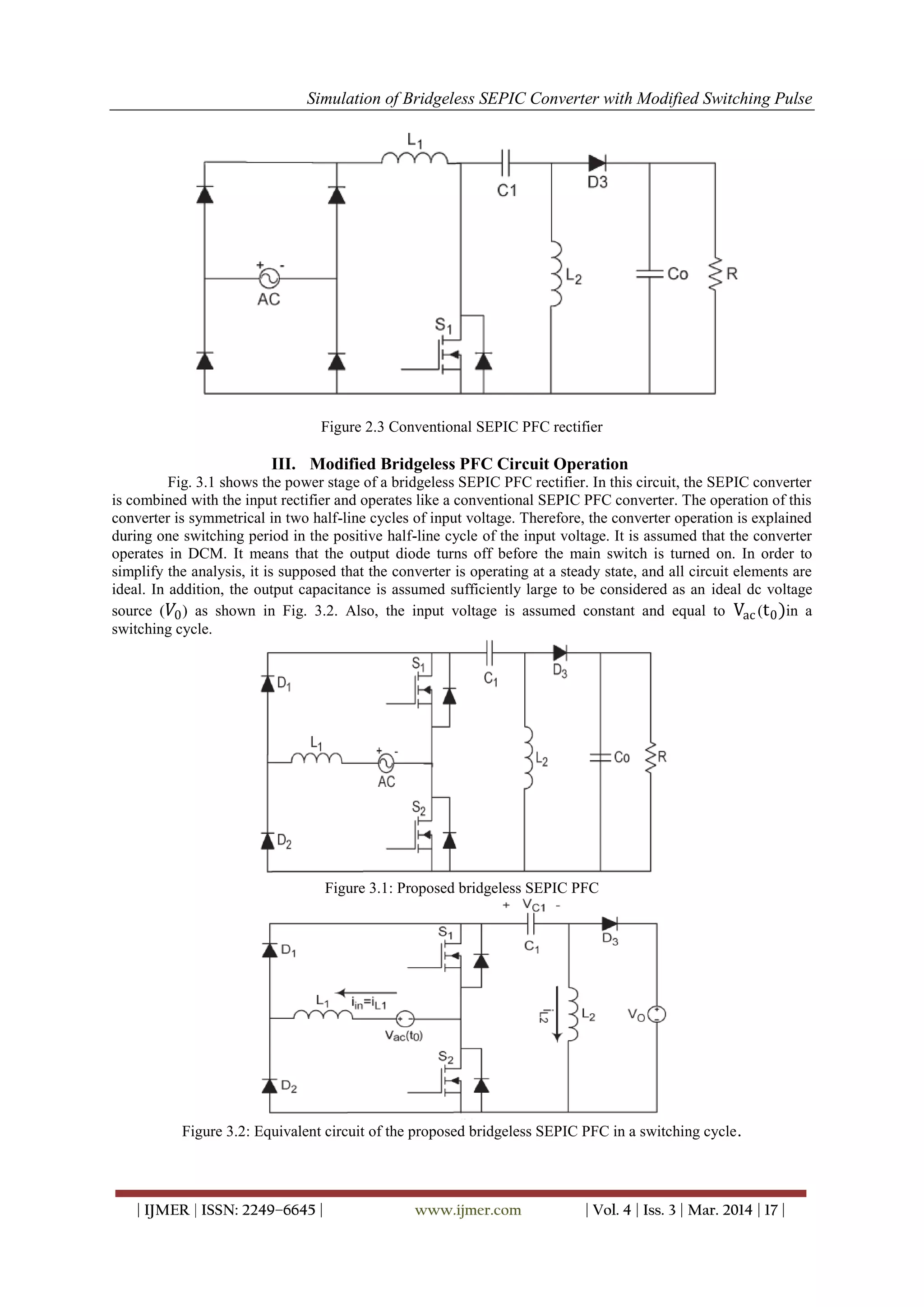 Simulation of Bridgeless SEPIC Converter with Modified Switching Pulse ...