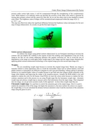 Under Water Image Enhancement by Fusion | PDF