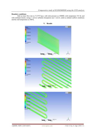 Comparative Study of ECONOMISER Using the CFD Analysis | PDF
