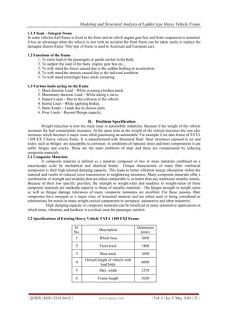 Modeling and Structural Analysis of Ladder Type Heavy Vehicle Frame | PDF