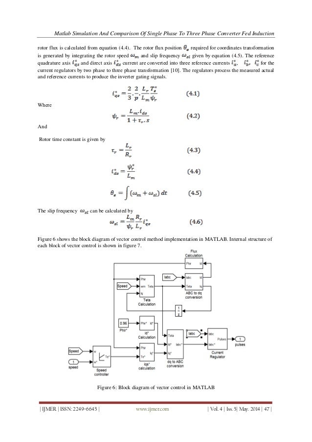 Matlab simulation of single phase induction motor