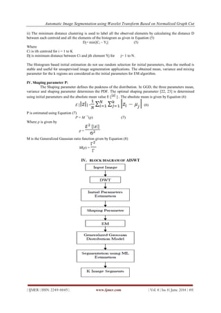 Automatic Image Segmentation Using Wavelet Transform Based On ...