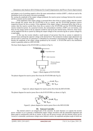 Simulation and Analysis of a D-STATCOM for Load Compensation and Power ...