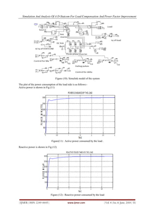 Simulation and Analysis of a D-STATCOM for Load Compensation and Power ...
