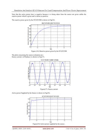Simulation and Analysis of a D-STATCOM for Load Compensation and Power ...