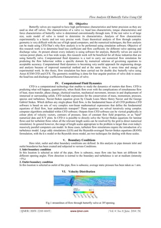 Flow Analysis of Butterfly Valve Using CFD | PDF