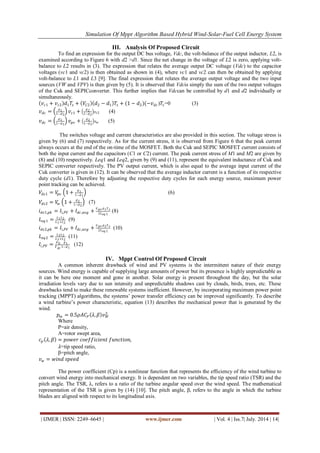 Simulation of MPPT Algorithm Based Hybrid Wind-Solar-Fuel Cell Energy ...
