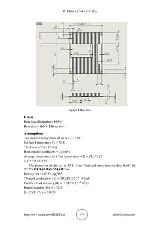 THERMAL ANALYSIS OF A HEAT SINK FOR ELECTRONICS COOLING | PDF