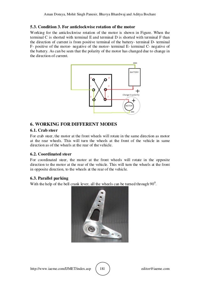 4WHEEL STEERING SYSTEM MECHANISM USING DPDT SWITCH