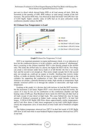 PERFORMANCE EVALUATION OF A DIESEL ENGINE RUNNING IN DUAL FUEL MODE ...