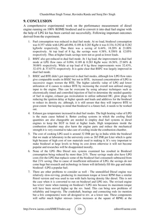 PERFORMANCE EVALUATION OF A DIESEL ENGINE RUNNING IN DUAL FUEL MODE ...