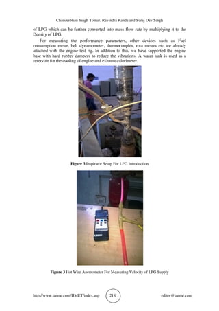 PERFORMANCE EVALUATION OF A DIESEL ENGINE RUNNING IN DUAL FUEL MODE ...