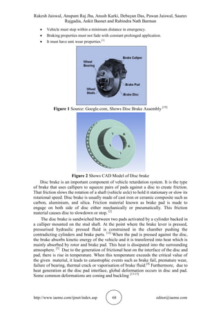STRUCTURAL AND THERMAL ANALYSIS OF DISC BRAKE USING SOLIDWORKS AND ...