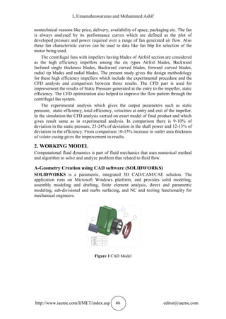 FLUID FLOW ANALYSIS OF CENTRIFUGAL FAN BY USING FEM | PDF