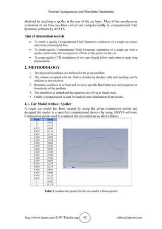 Automotive Computational Fluid Dynamics Simulation Of A Car Using Ansys Automotive Computational Fluid Dynamics Simulation Of A Car Using Ansys