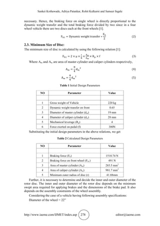 DETERMINATION OF HEAT TRANSFER COEFFICIENT OF BRAKE ROTOR DISC USING ...