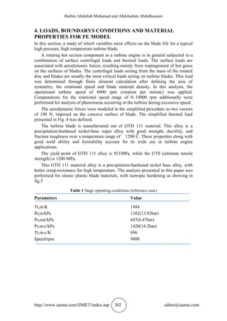 FAILURE ANALYSIS OF GAS TURBINE BLADE USING FINITE ELEMENT ANALYSIS | PDF