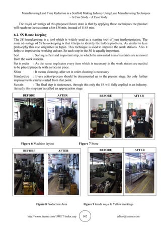 MANUFACTURING LEAD TIME REDUCTION IN A SCAFFOLD MAKING INDUSTRY USING ...
