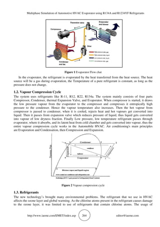 MULTIPHASE SIMULATION OF AUTOMOTIVE HVAC EVAPORATOR USING R134A AND ...