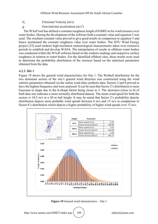 OFFSHORE WIND RESOURCE ASSESSMENT OFF THE SOUTH AFRICAN COASTLINE | PDF
