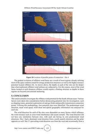 OFFSHORE WIND RESOURCE ASSESSMENT OFF THE SOUTH AFRICAN COASTLINE | PDF