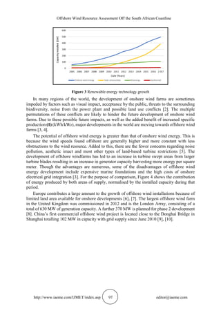 OFFSHORE WIND RESOURCE ASSESSMENT OFF THE SOUTH AFRICAN COASTLINE | PDF