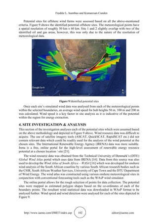 OFFSHORE WIND RESOURCE ASSESSMENT OFF THE SOUTH AFRICAN COASTLINE | PDF