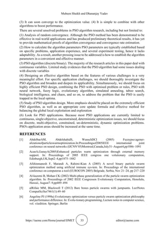 A REVIEW OF PARTICLE SWARM OPTIMIZATION (PSO) ALGORITHM | PDF