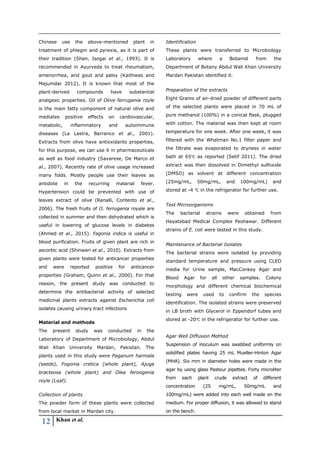 Antibacterial activity of selected medicinal plants extracts against ...
