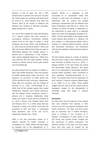 Prevalence of molecular markers of virulence in Candida albicans ...