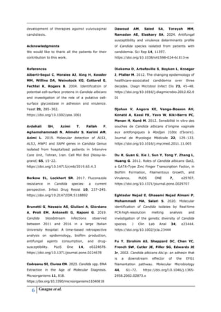 Prevalence of molecular markers of virulence in Candida albicans ...