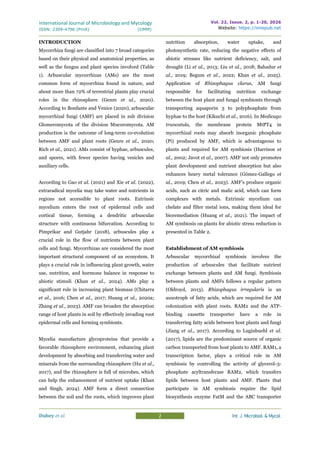 Responsiveness of arbuscular mycorrhizal symbiosis in plants during ...