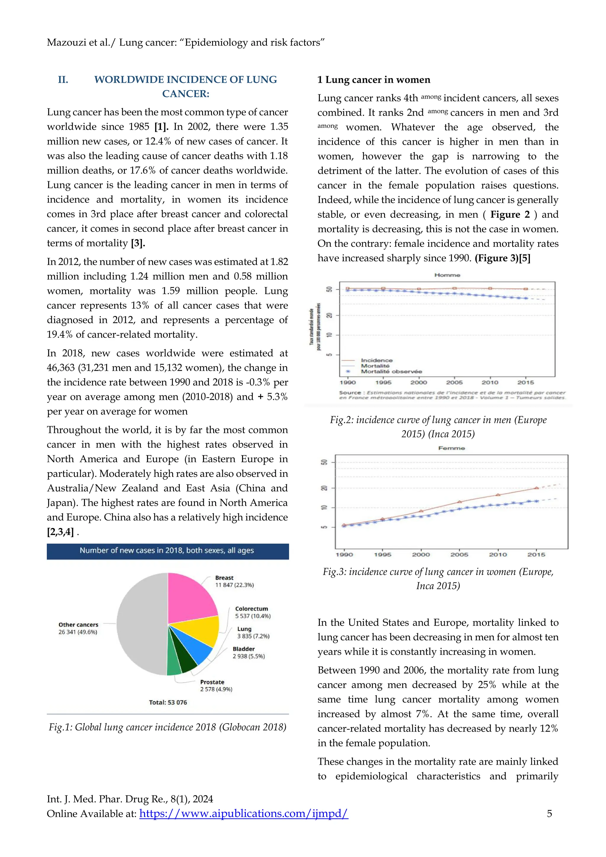 Lung cancer: “Epidemiology and risk factors” | PDF