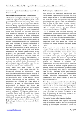 The Impact of Sex Hormones on Cognition and Treatment: A Review | PDF