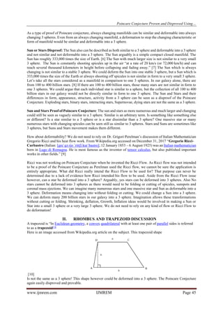 Poincare Conjecture Proven and Disproved Using Imaginary | PDF