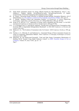 Energy Conservation through Smart Building and Smart Lighting System | PDF