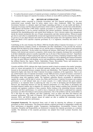Corporate Governance and Its Impact on Financial Performance in ...