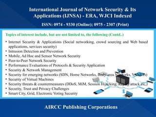 Call for Research Papers - International Journal of Network Security ...