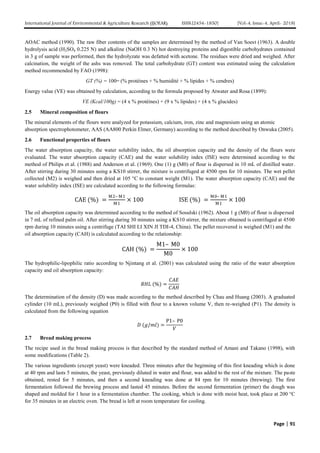 Physico-Chemical, Functional and Sensory Properties of Composite Bread ...
