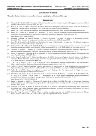 Estimation of Carrying Capacity and Management Effects on Nepal ...