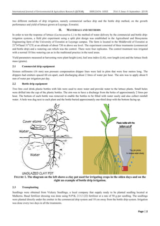 Comparing the performance of a home-made bottle drip to a commercial