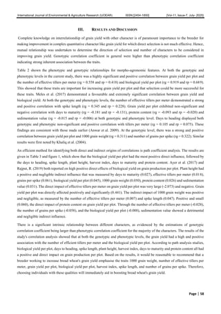 Genotypic and Phenotypic Correlation and Path Analysis for Growth and ...