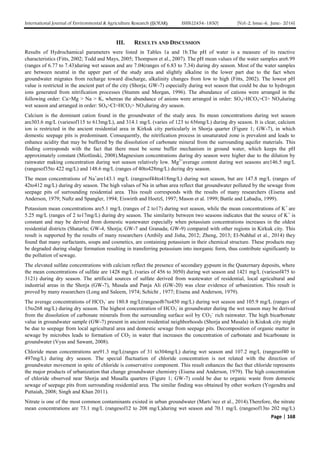 Hydrochemical Characteristics and Shallow Groundwater Quality in Kirkuk ...