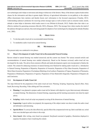Development and Standardization of Audio-Visual Aid on Natural Farming ...