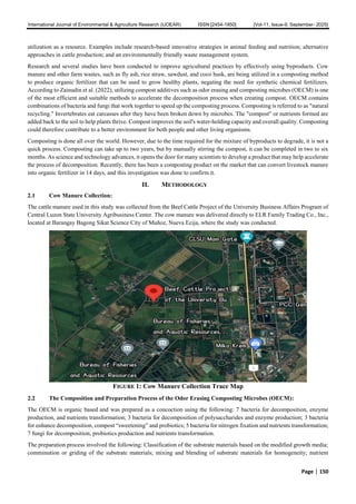 Comparative Quality of Cow Manure based Compost with or without ...