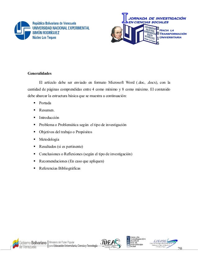 I Jornadas De Investigacion De Las Ciencias Sociales